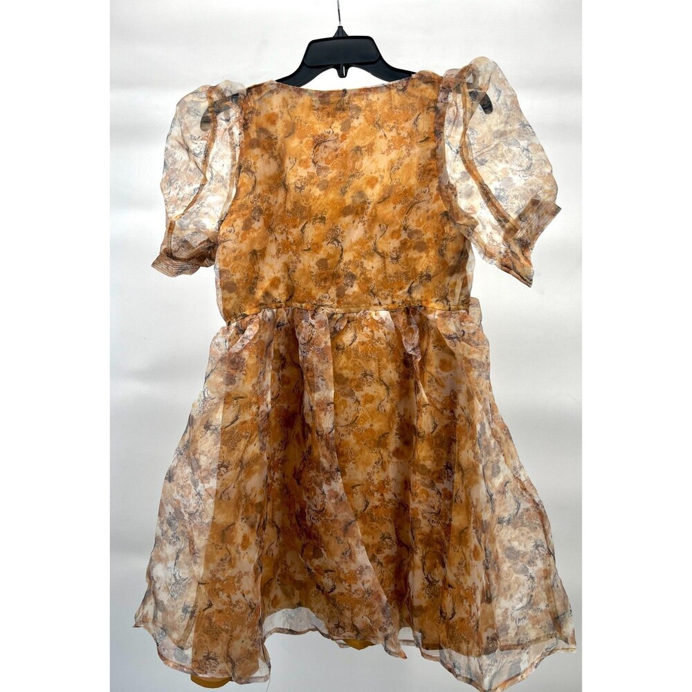 Women's Dress - En Saison by Lala Fall Mini Boho Floral Blouson Dress - Picture 8 of 8